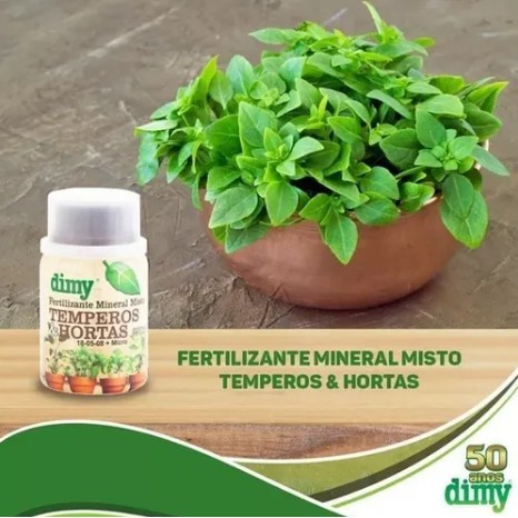 Fertilizante Mineral Misto Dimy TEMPEROS HORTAS 250 Ml ENVIO