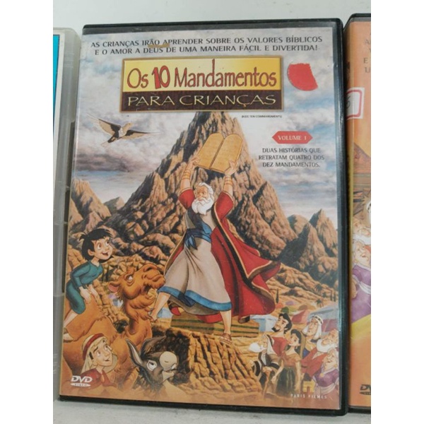 DVD DEZ MANDAMENTOS PARA CRIANÇAS USADO Shopee Brasil