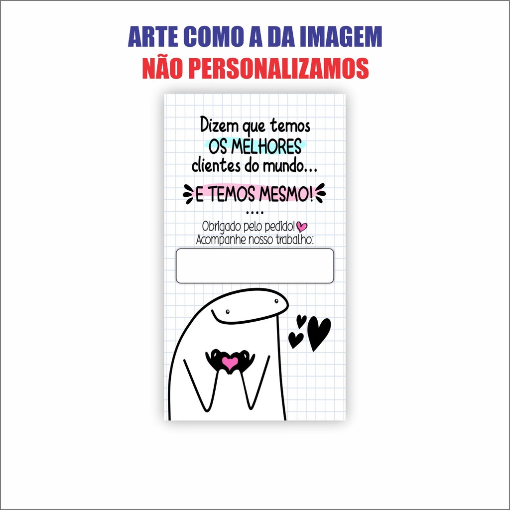 100 Unidades Cartão agradecimento SEM FURO FLORK Shopee Brasil