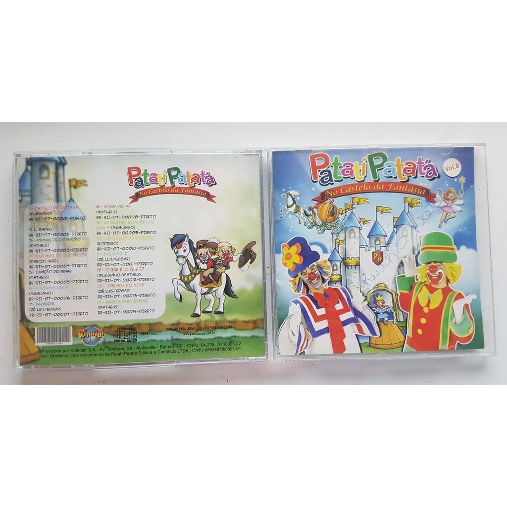 Patati Patat Cd No Castelo Da Fantasia Vol Origina Shopee Brasil