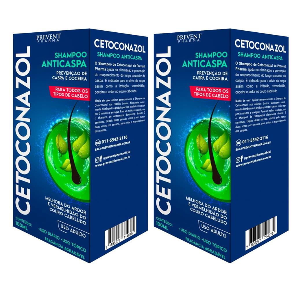 Shampoo Cetoconazol Prevencao Anticaspa Coceira Ml Kit