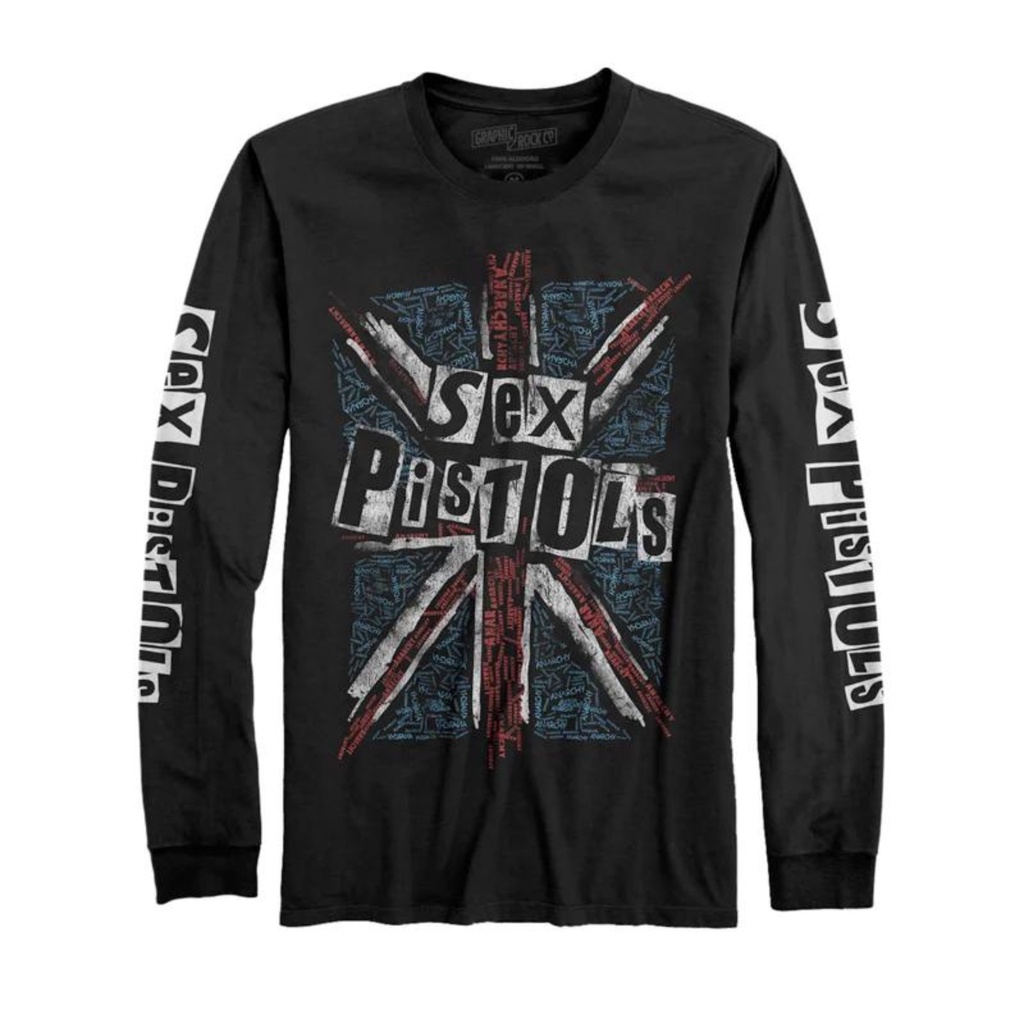Camiseta Manga Longa Sex Pistols Oficial Fatum Tam G Shopee Brasil