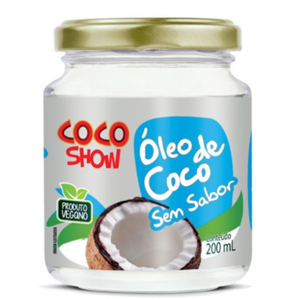 Oleo De Coco Sem Sabor E Sem Cheiro 200 Ml Coco Show Shopee Brasil