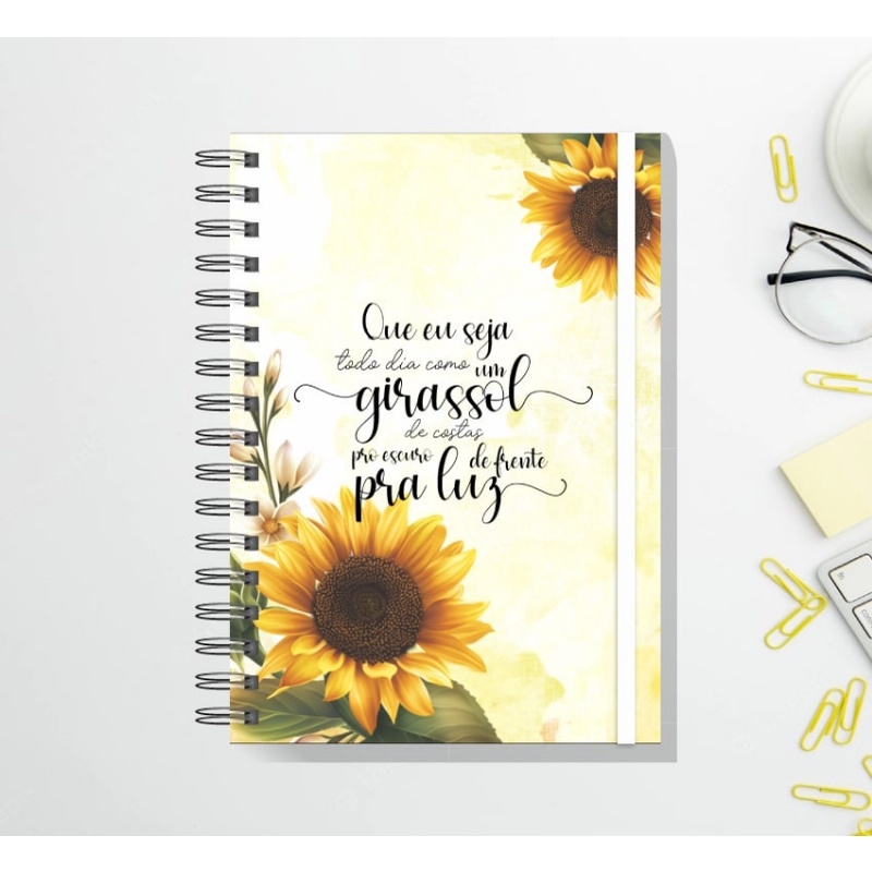 Planner Devocional A5 Girassol C104 Shopee Brasil