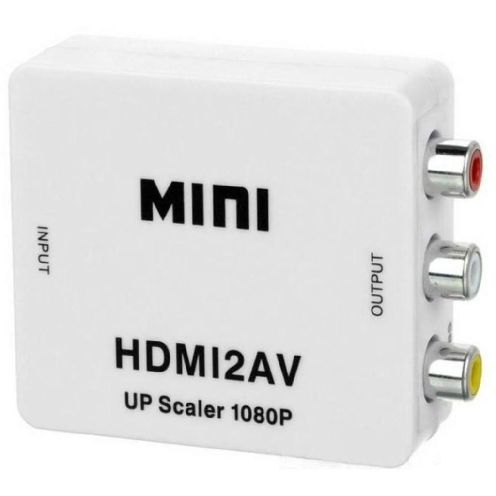 Adaptador Conversor Hdmi Para Av Rca Entrada Hdmi Para Tv De Tubo Full