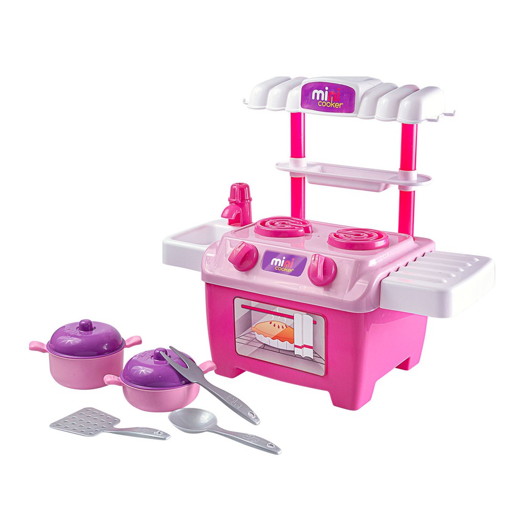 Cozinha Infantil Kit Completo Brinquedo Fog O C Pia E Forno