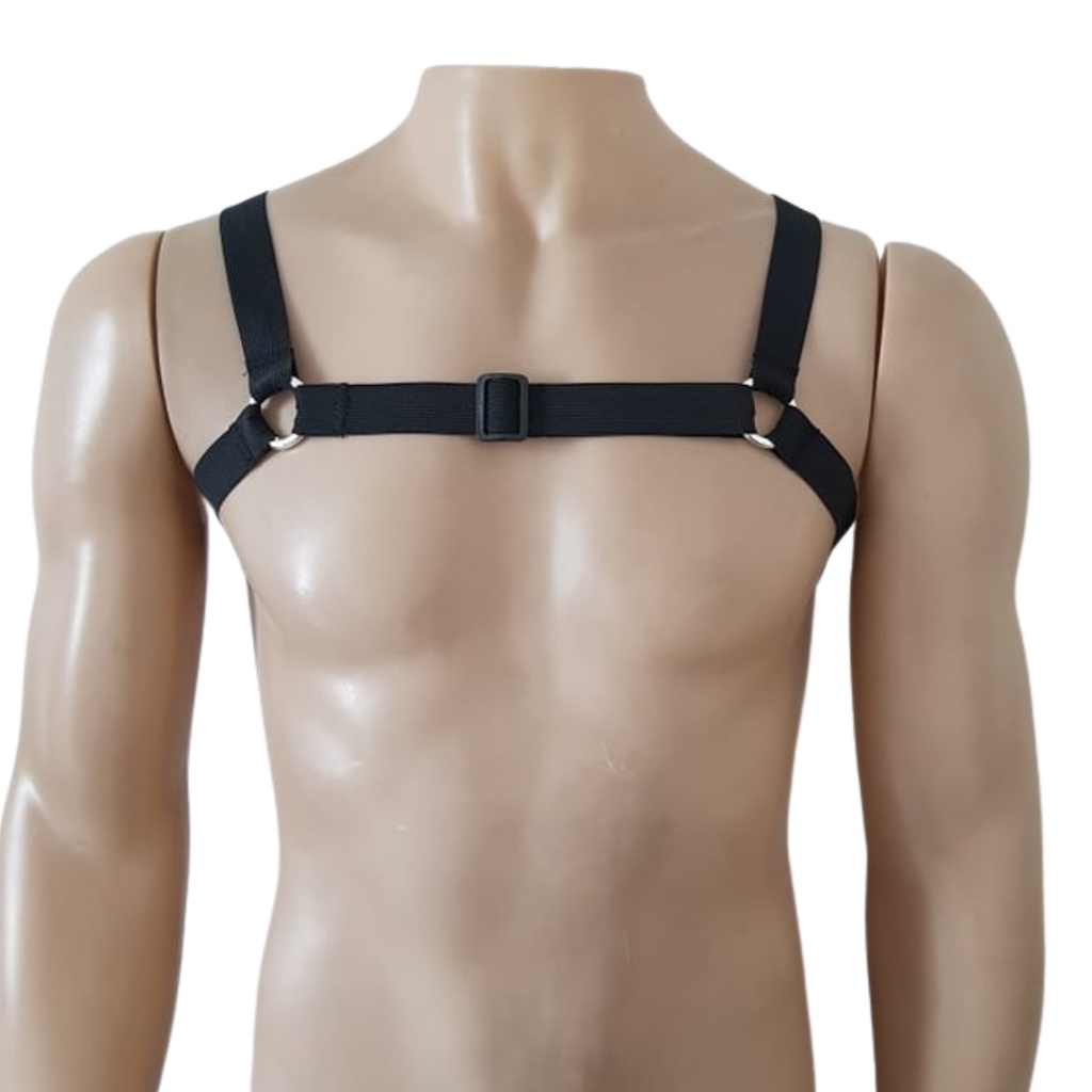 Arreio Harness Masculino H Arnes Elastico Regulavel Acessorio Peitoral