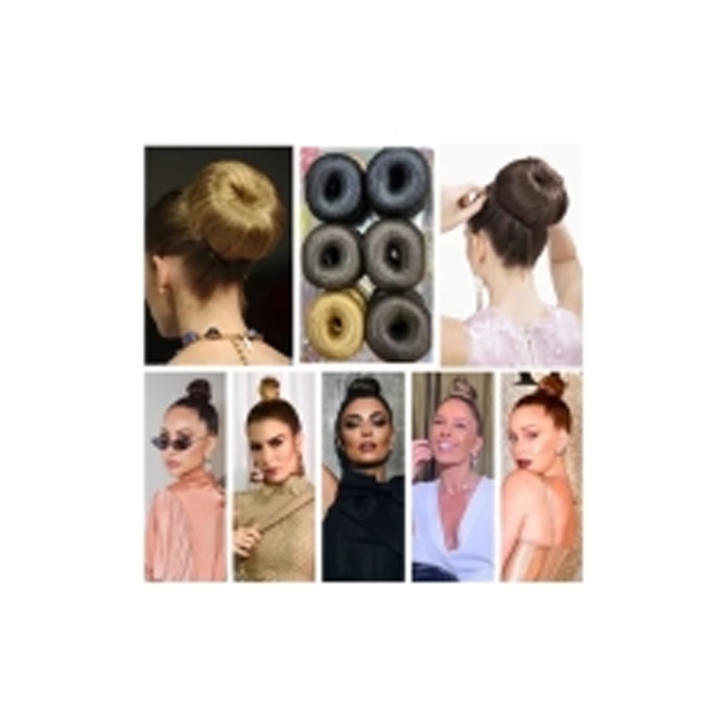 Donuts Rosquinha Anel Coque Penteado Cabelo Acessório Dunets Famosos