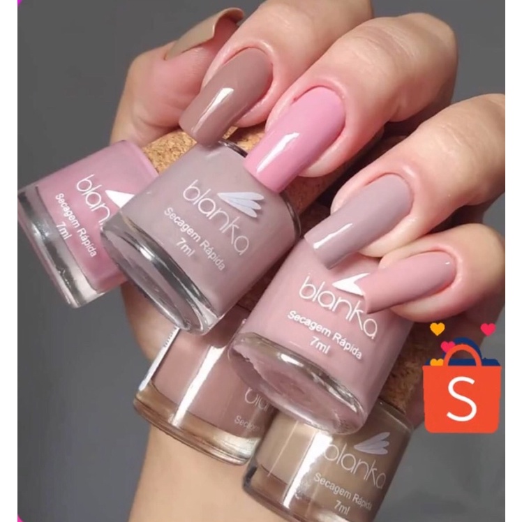 Kit De Esmaltes Blanka Rolha Nude Shopee Brasil