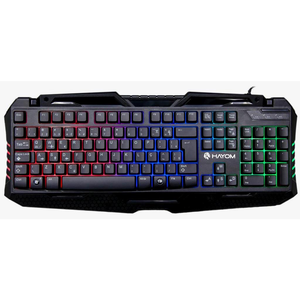 TECLADO GAMER LED RGB MULTIMIDIA USB TC3205 HAYOM Shopee Brasil