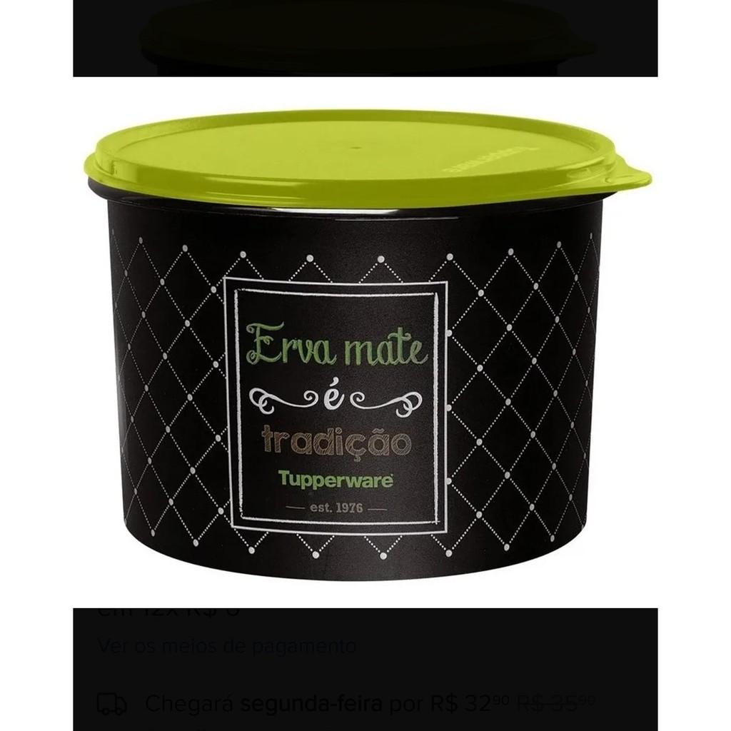 Tupperware Caixa Bistrô Erva Mate Shopee Brasil