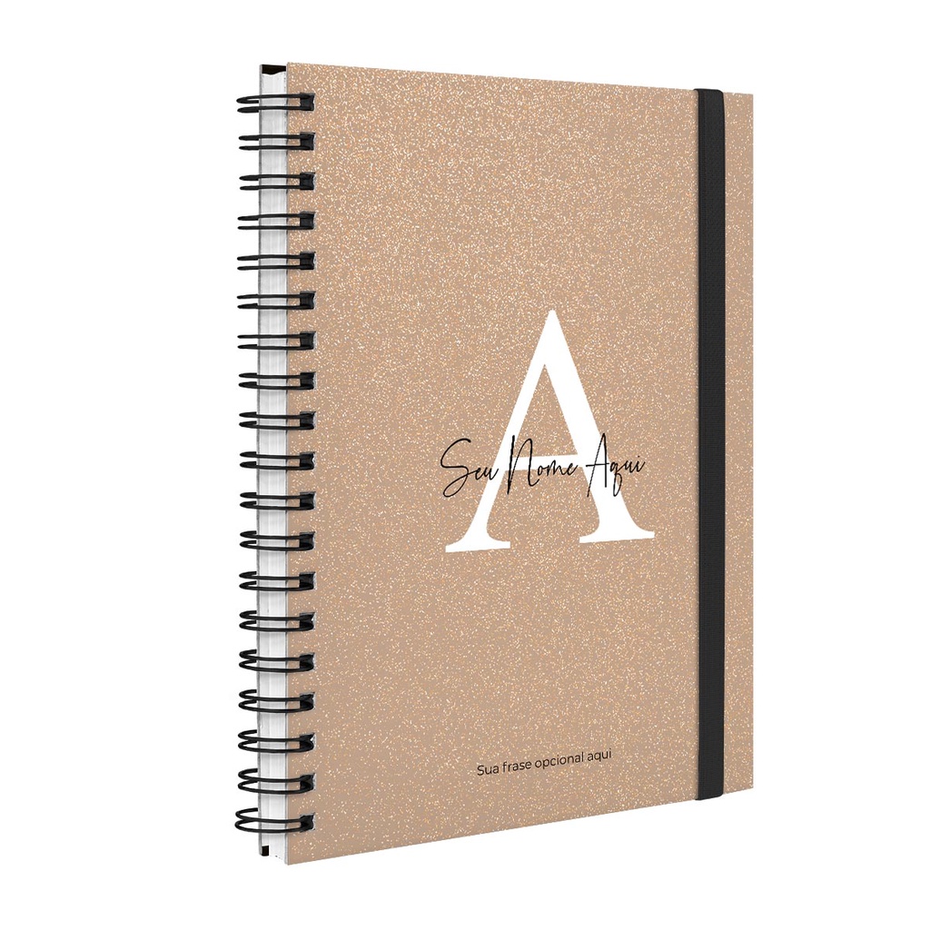 Agenda 2023 Planner Semanal Plus Personalizada Glitter Nude Shopee Brasil