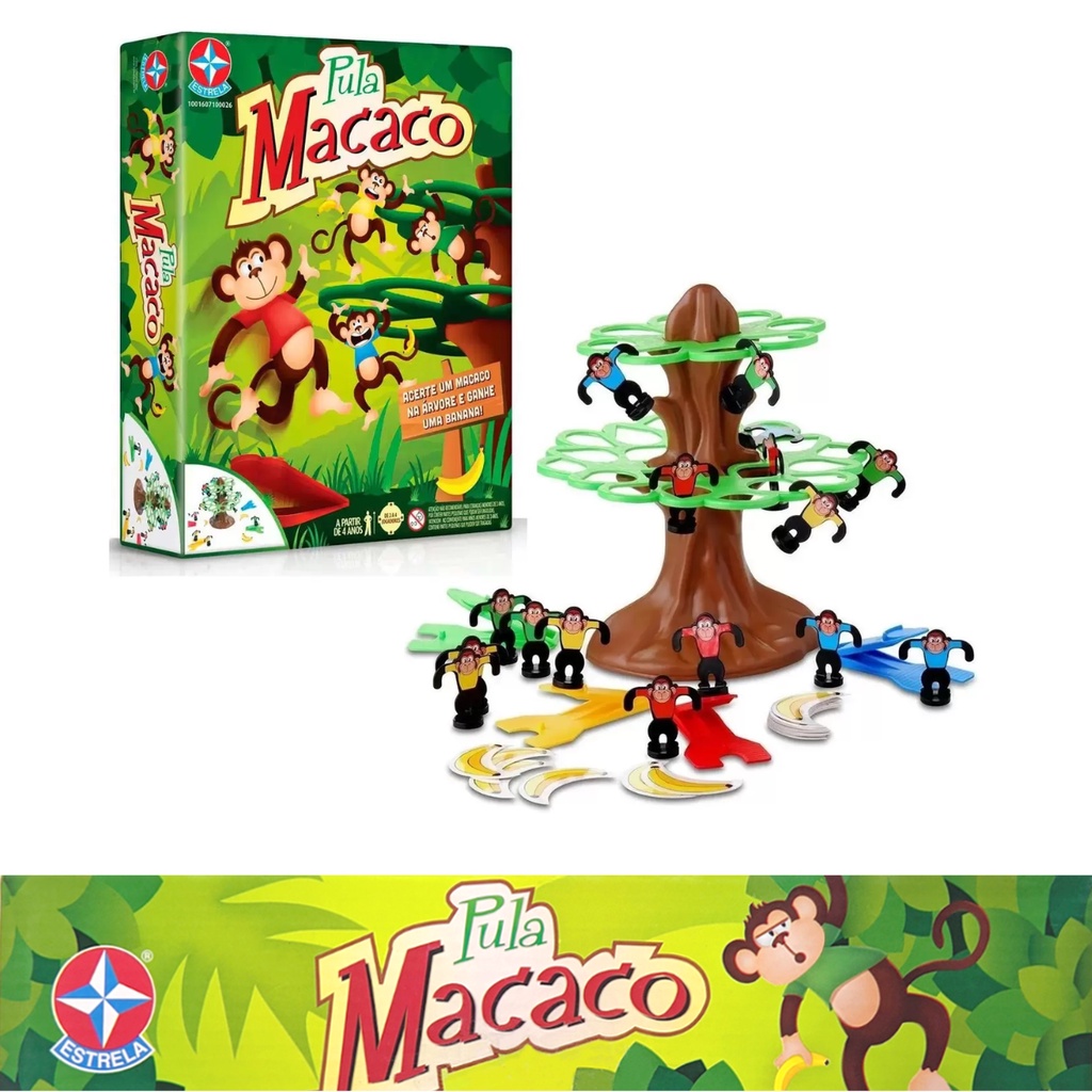 Jogo Pula Macaco Na Arvore Banana Estrela Shopee Brasil