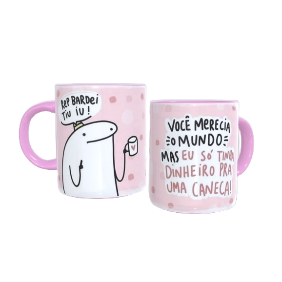 Caneca Flork Você Merecia o Mundo Promoção Shopee Brasil