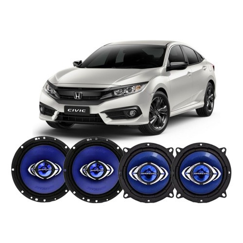 Kit Alto Falante Hurricane Cm Original Honda Civic W Shopee Brasil