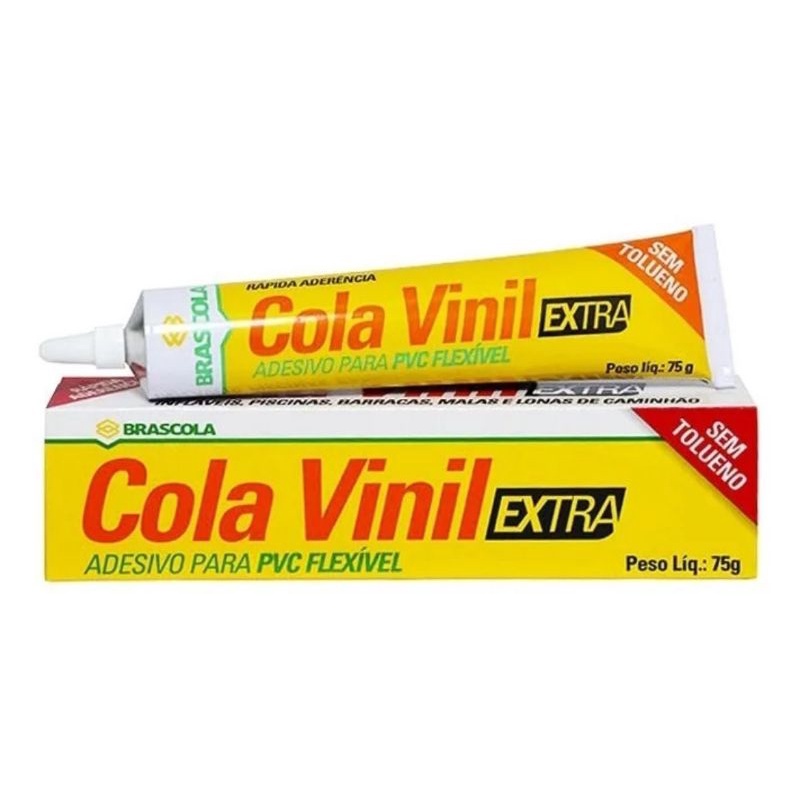 Cola Vinil Extra Pvc Flexível Brascola para Piscina Lona Barraca 17gr