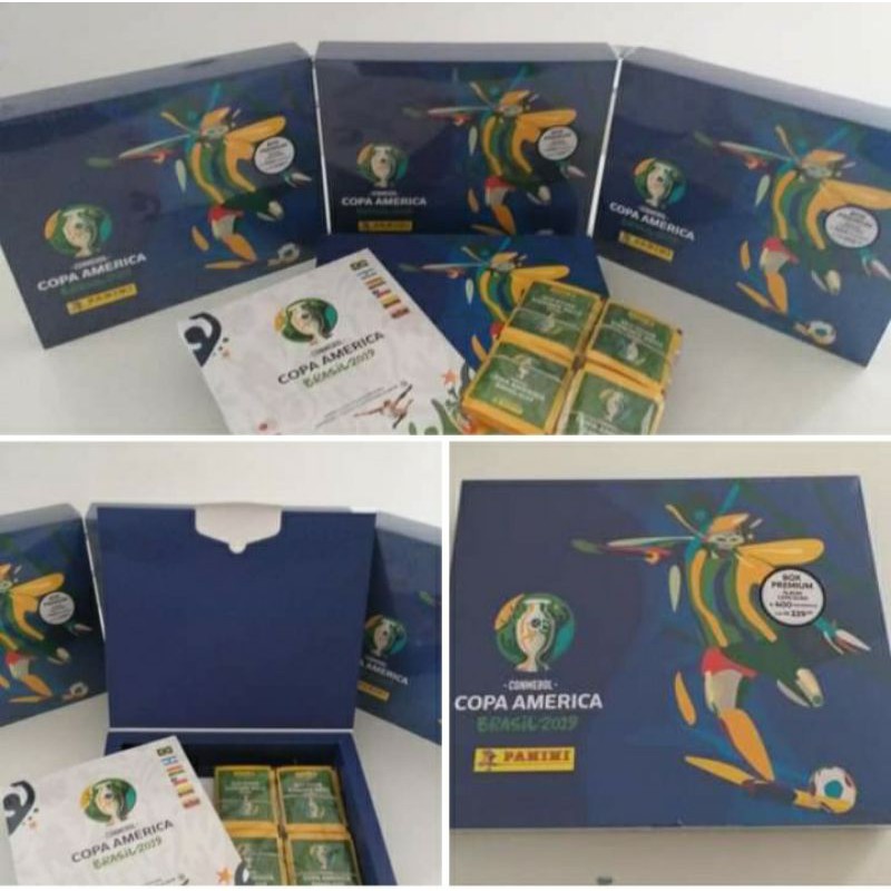 Box Premium Lbum Copa Am Rica Brasil Capa Dura Envelopes