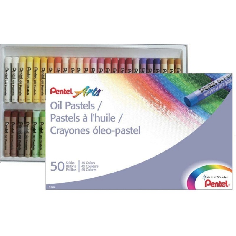 Giz Pastel Oleoso PENTEL Arts 12 16 25 36 50 Cores Shopee Brasil