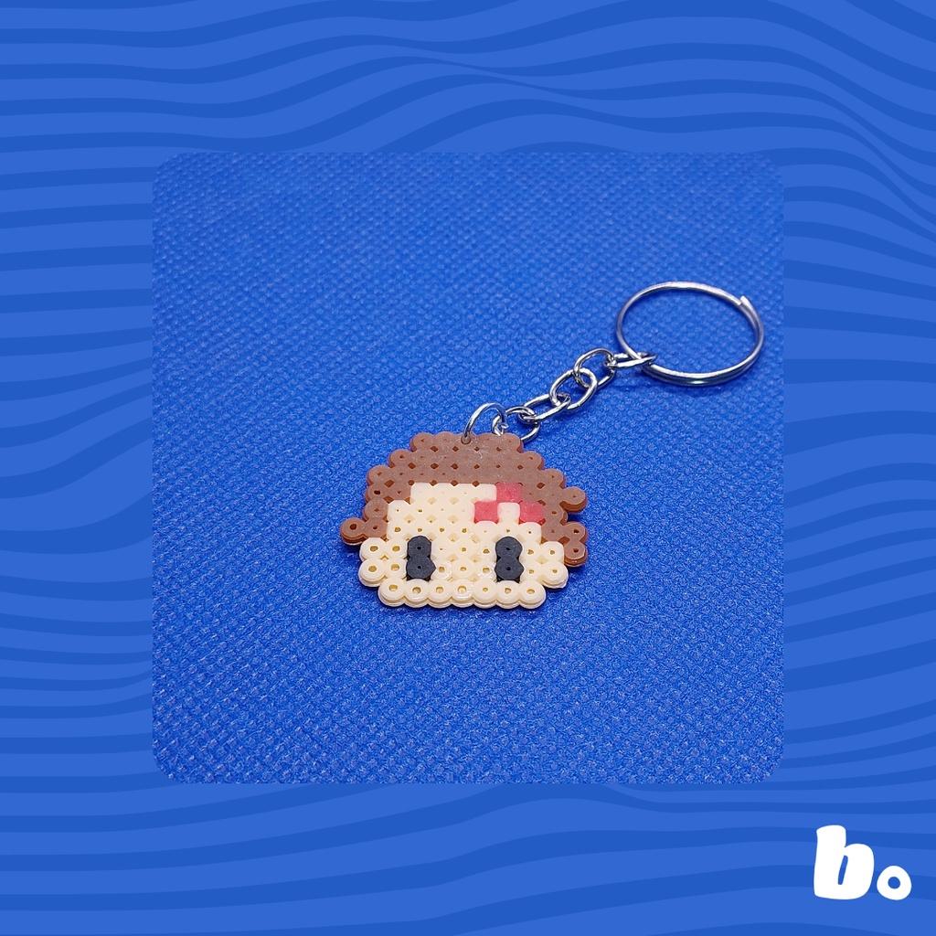 Chaveiro Tanjiro Kamado Hama Beads Perler Beads Pixel Art Shopee