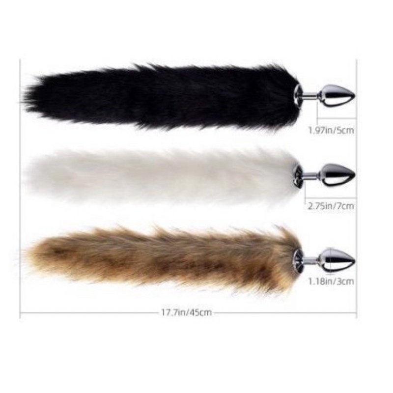 Plug Anal Iniciante Pequena Rabo De Raposa Plug Anal Metal Sexshop Shopee Brasil