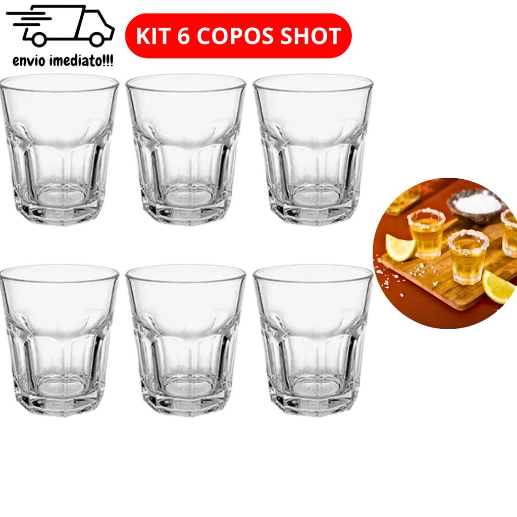 Jogo 6 Copos De Vidro De 45 ML Copo De Shot Chicago Importado Kit 6