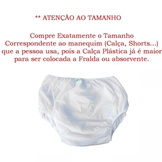 Calça Plástica Geriátrica S Botão Antialérgica Senior Care Shopee Brasil