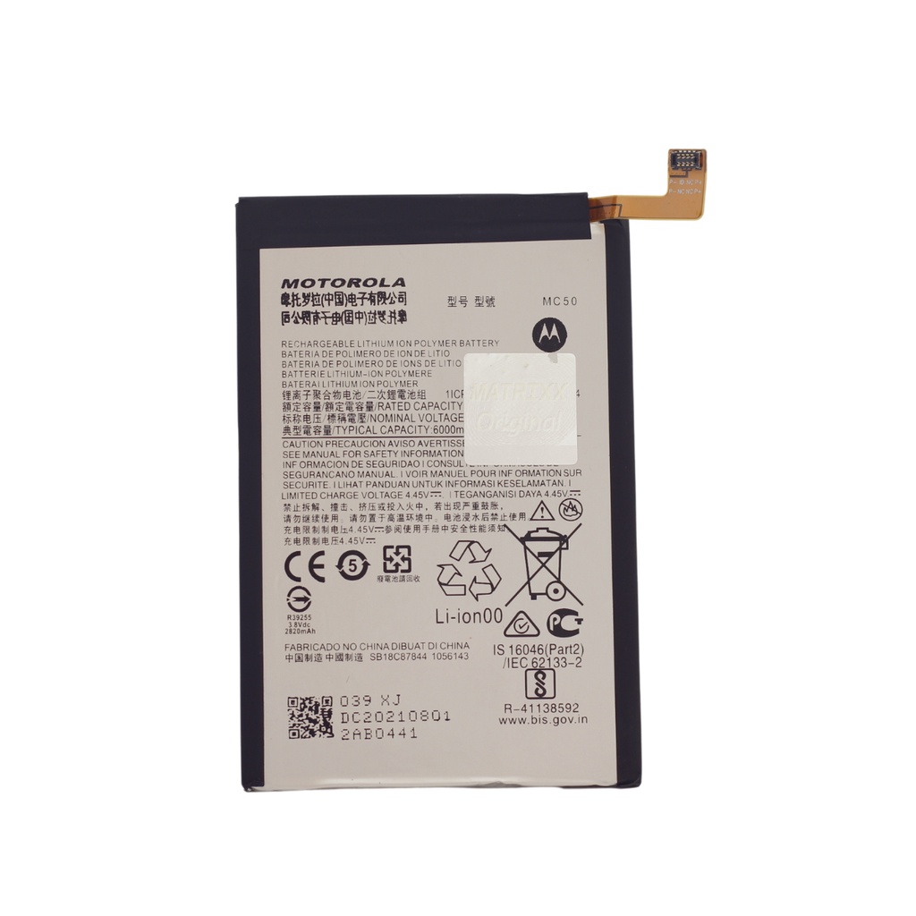 Bateria MC50 Moto G9 Power XT2091 Moto G60 XT2135 6000mAh Shopee