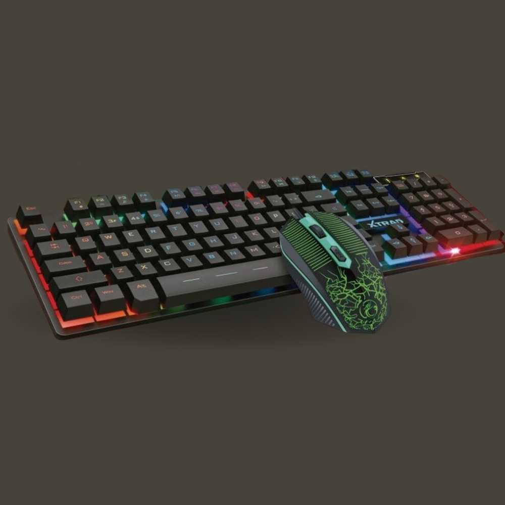 Kit Teclado E Mouse Gamer Led Rgb Usb Abnt2 Multimidi Hk8900 Shopee