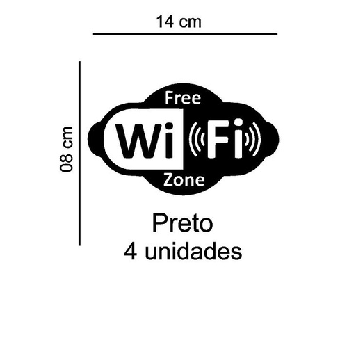 Adesivo De Parede Wi Fi Zone Shopee Brasil