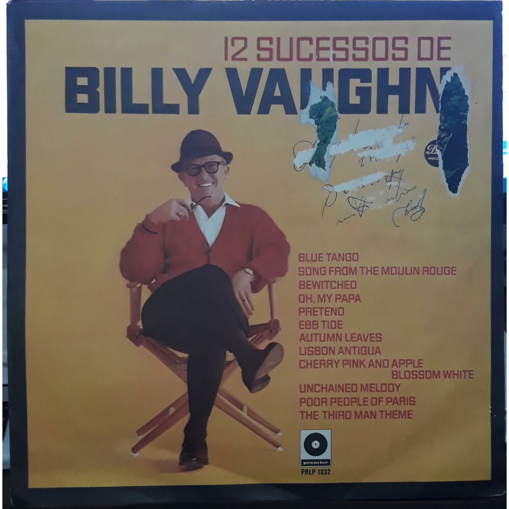 Disco De Vinil LP 12 Sucessos De Billy Vaughn Shopee Brasil