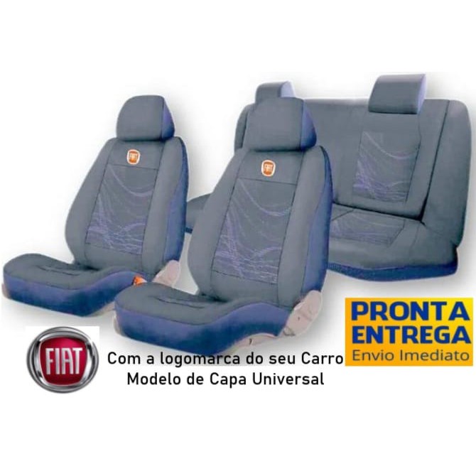 Capa De Bancos De Carro Cinza Tecido Original Fiat Palio Wekend