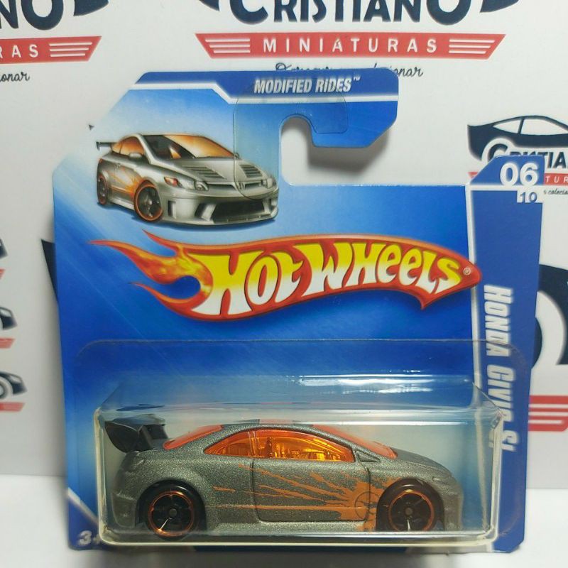 Hot Wheels Honda Civic SI Modified Rides Miniatura Shopee Brasil