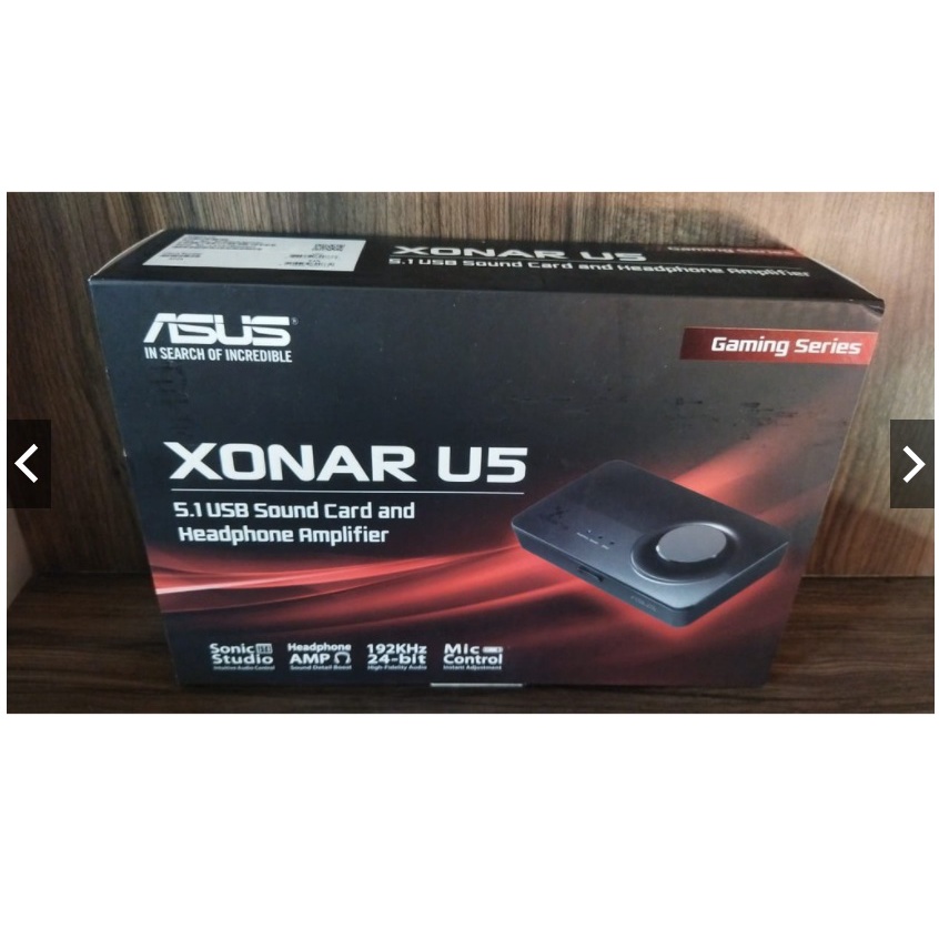 Placa De Som Asus Xonar U5 USB Canal 5 1 Shopee Brasil