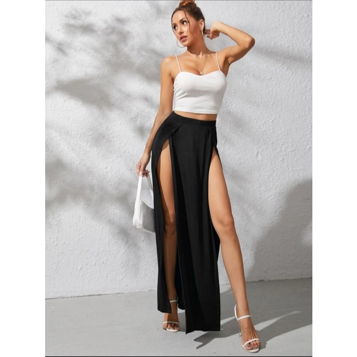 Saia Abertura Lateral Simples Sexy Shopee Brasil