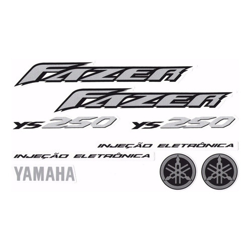 Kit Adesivos Yamaha Fazer Ys 250 2005 E 2006 Vermelha Shopee Brasil