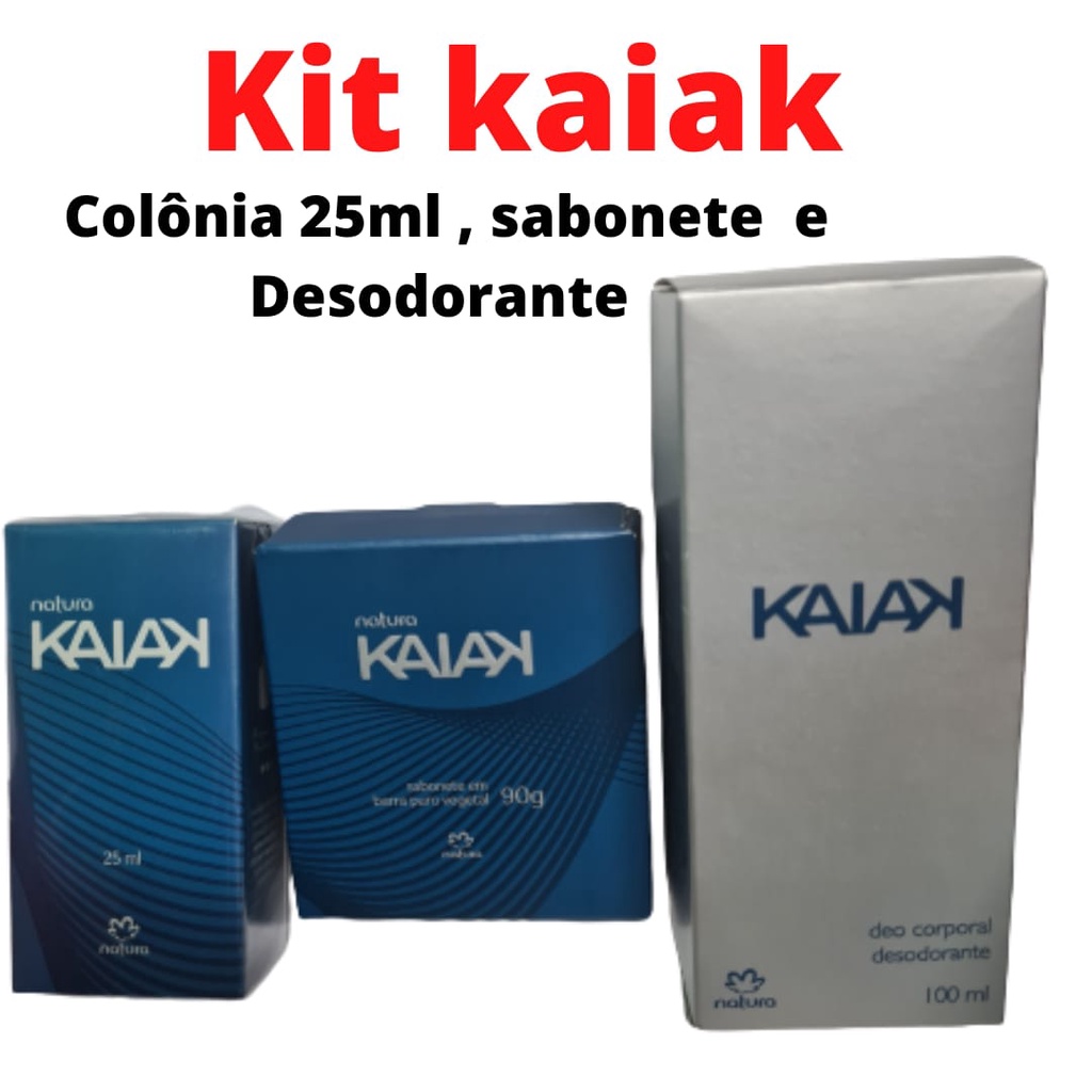 Kit Kaiak Perfume Kaiak Tradicional De 25ml Sabonete 90 G