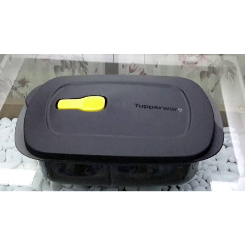 cristalwave de 1 litro divisórias preta Tupperware original