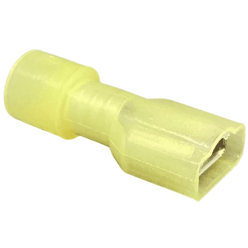 Terminal Fêmea Totalmente Isolado Faston 4 A 6mm Amarelo Conector