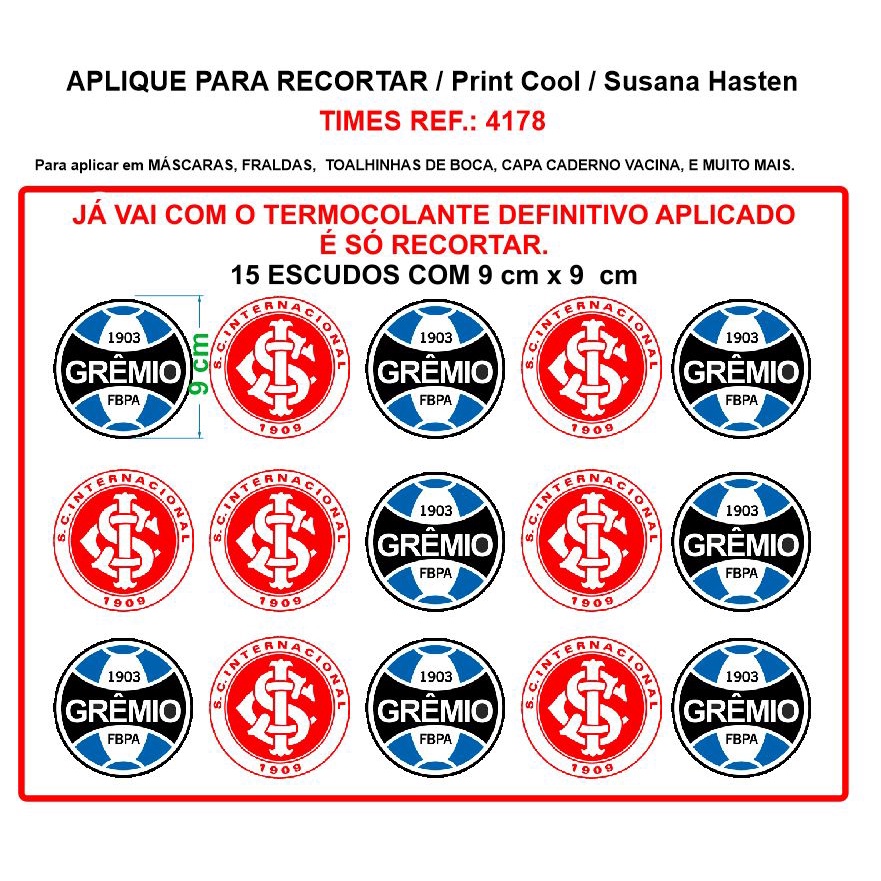 Aplique Termocolante Patches Time Futebol Shopee Brasil