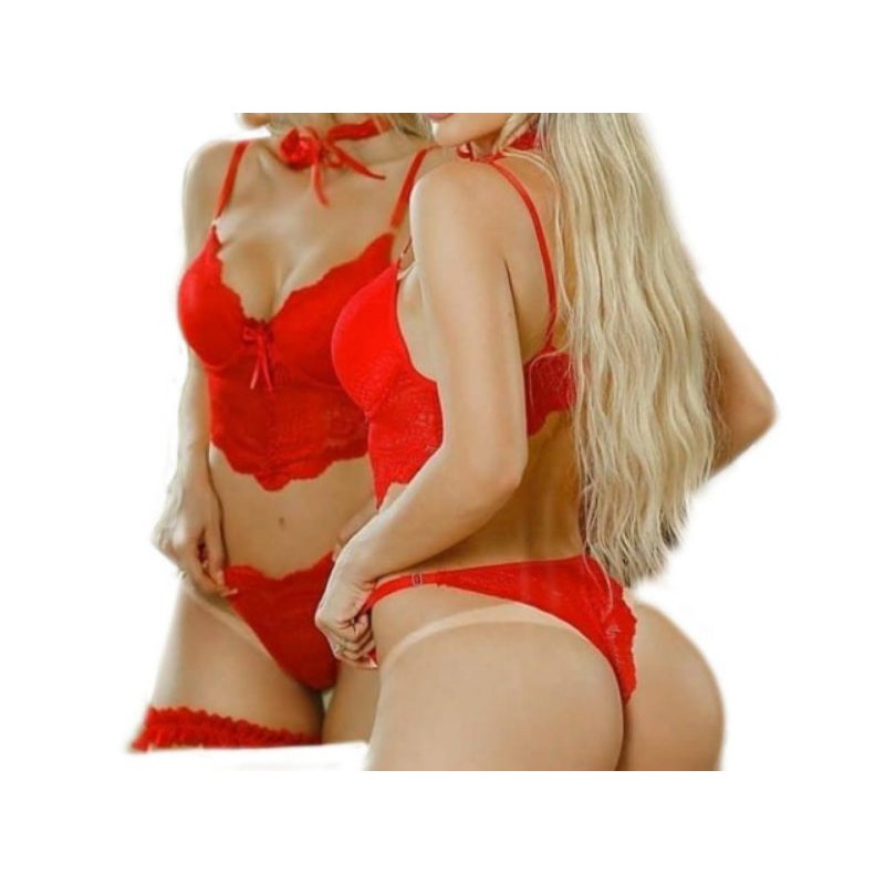 Conjunto Lingerie Segredos Shopee Brasil