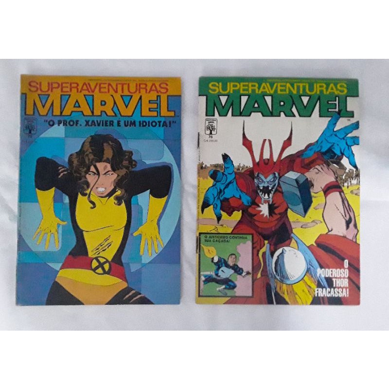 2 Gibis Antigos 1988 Super Aventuras Marvel Shopee Brasil