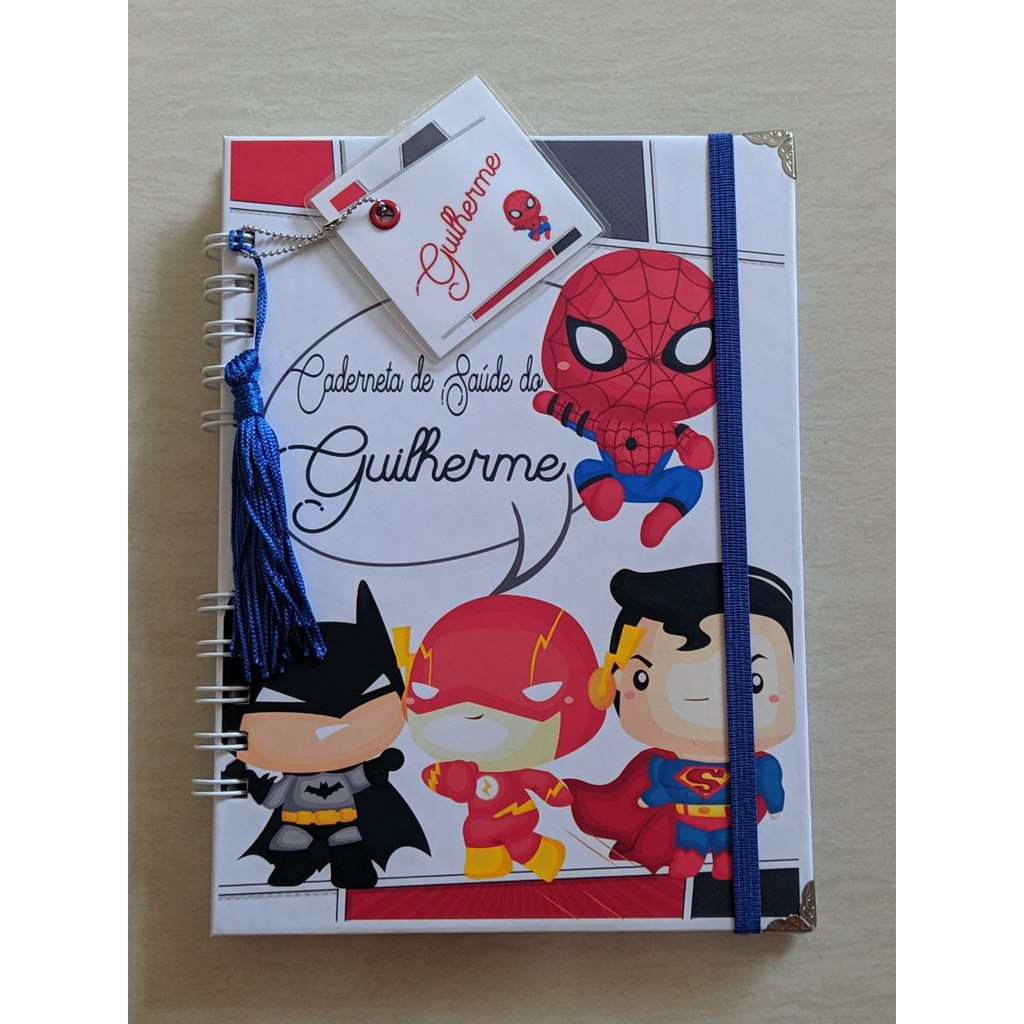 Caderneta De Vacina O Da Crian A Completa Personalizada Tema Super