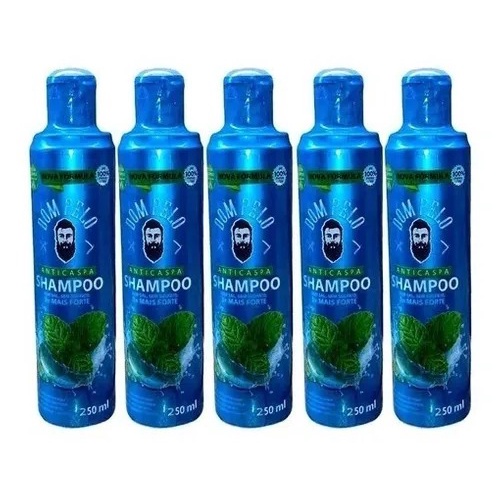 5 Unidade Shampoo 3 Em 1 Combate Caspa Seborreia Coceira Limpeza