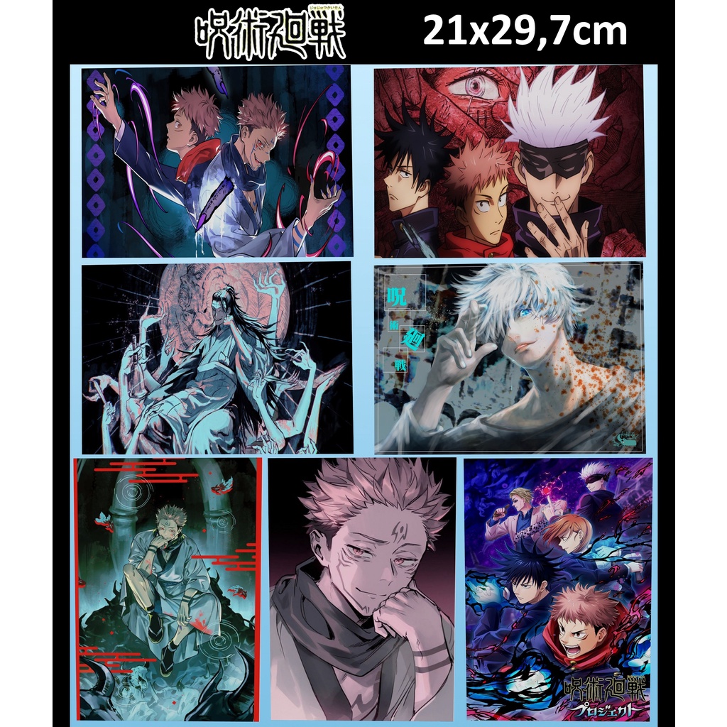 Placas Decorativas De Anime Quadros MDF Jujutsu Kaisen Shopee Brasil