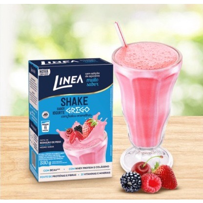 Shake Linea 330g Sabor Frutas Vermelhas Original Shopee Brasil