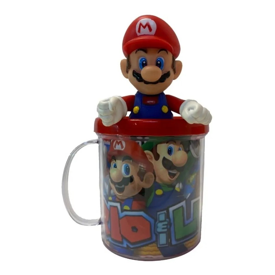 Boneco Super Mario Bros Nintendo Kart Caneca Personalizada CANECA DO