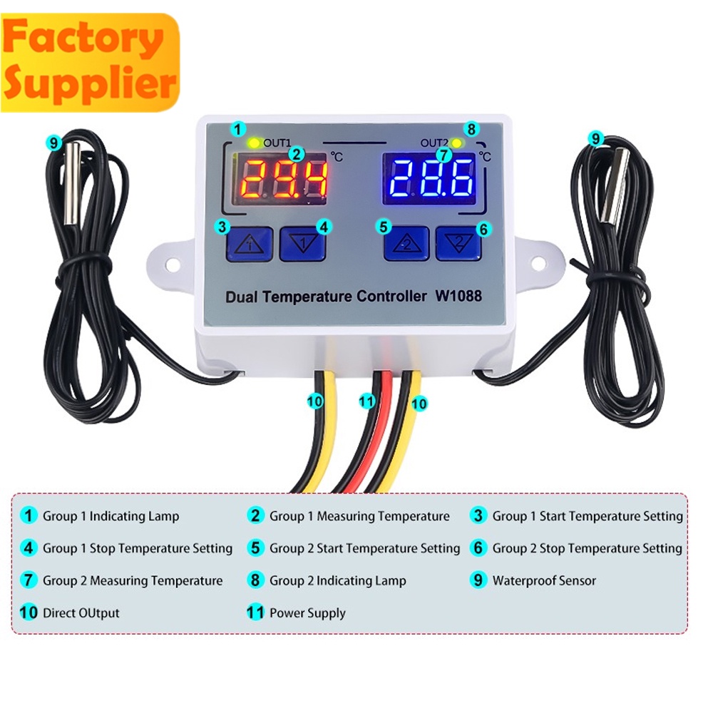 Occkic Temperatura W Display Digital De Computador Controle