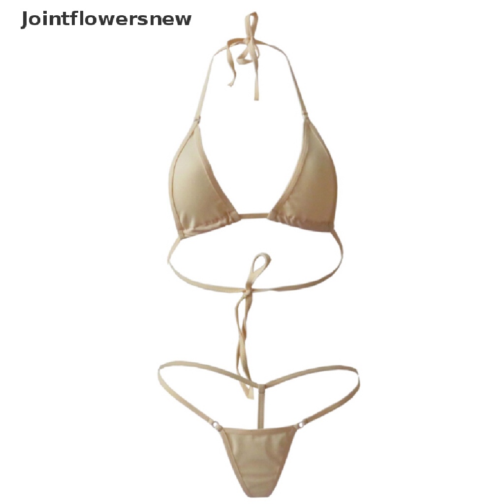 JTN Women Sexy Micro Thong G String Brazilian Mini Top Bra Bottom Bikini Swimwear NW Shopee Brasil