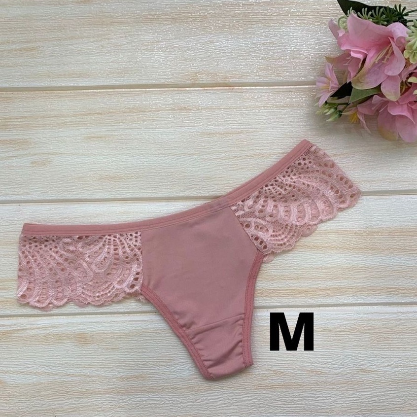 Kit Calcinhas Tanga Fio Dental Renda Lateral Lingerie Revenda