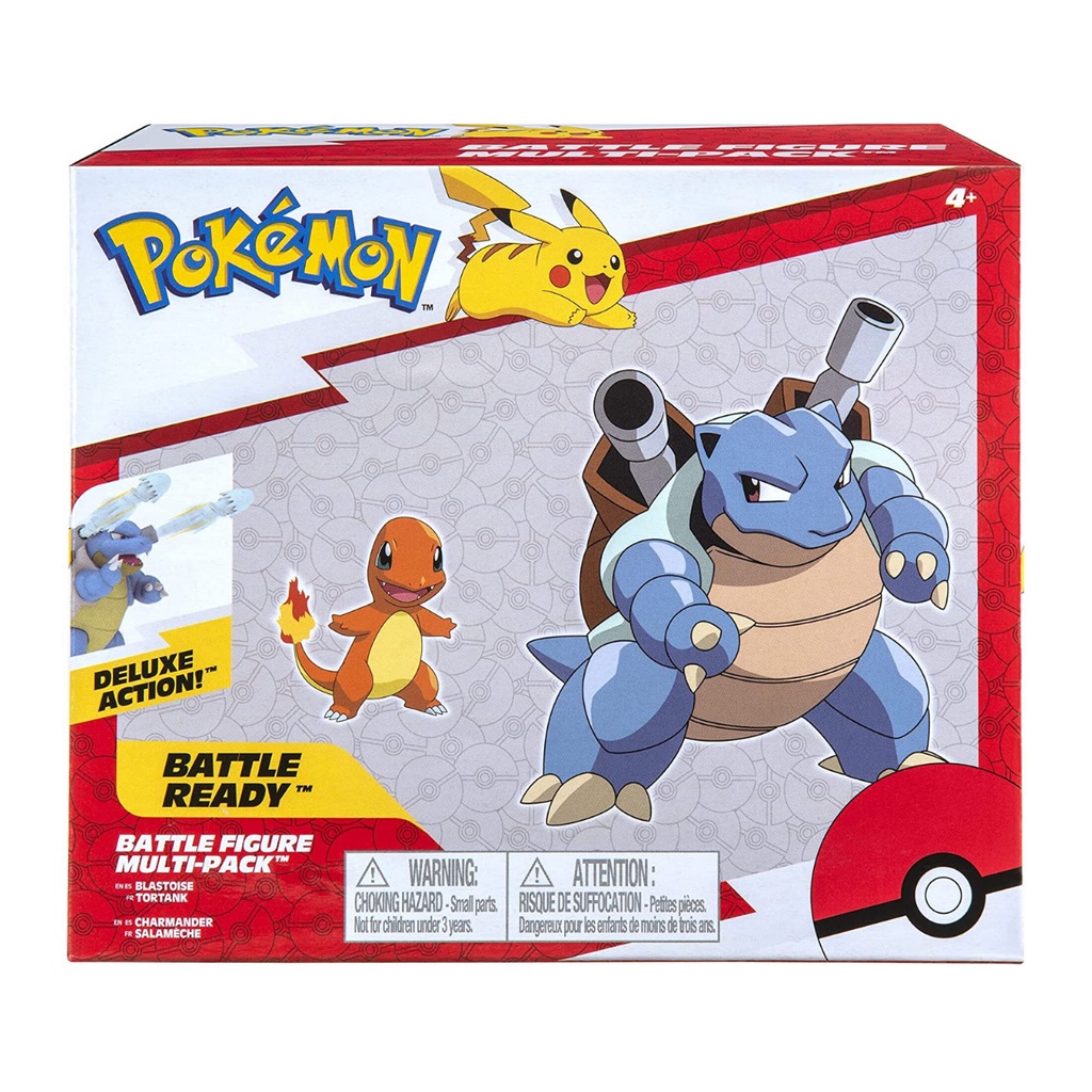 Pokemon Blastoise E Charmander Battle Figure Multi Pack Shopee Brasil